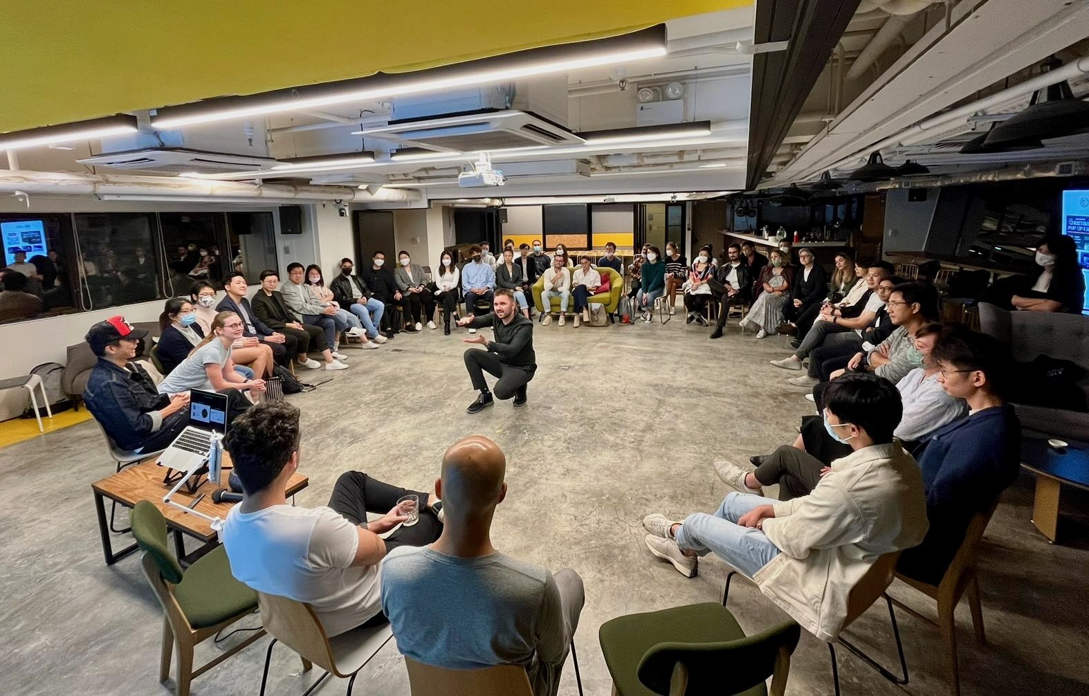 Small group discussion at UXDHK Meetup